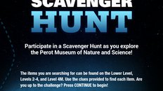 Perot Scavenger hunt start screen